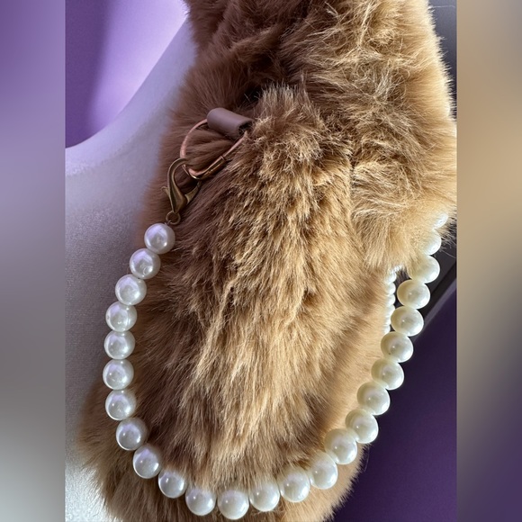 Faux Pearl Decor Flap Square Bag - Picture 8 of 9